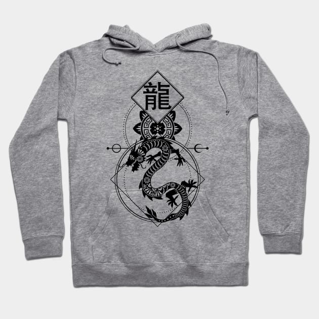 Chinese, Zodiac, Dragon, Astrology, Star sign Hoodie by Strohalm